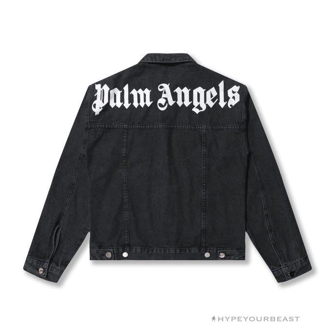 Palm Angels Jean Jacket Black