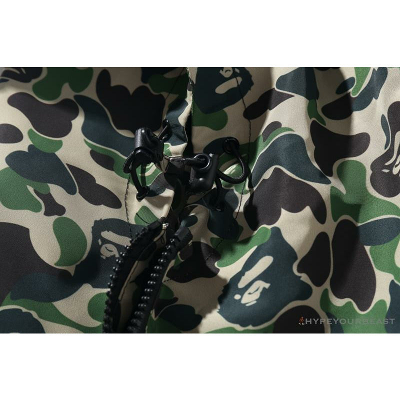 BAPE x FCRB Joint Double Zip Camouflage Hoodie 'GREEN'