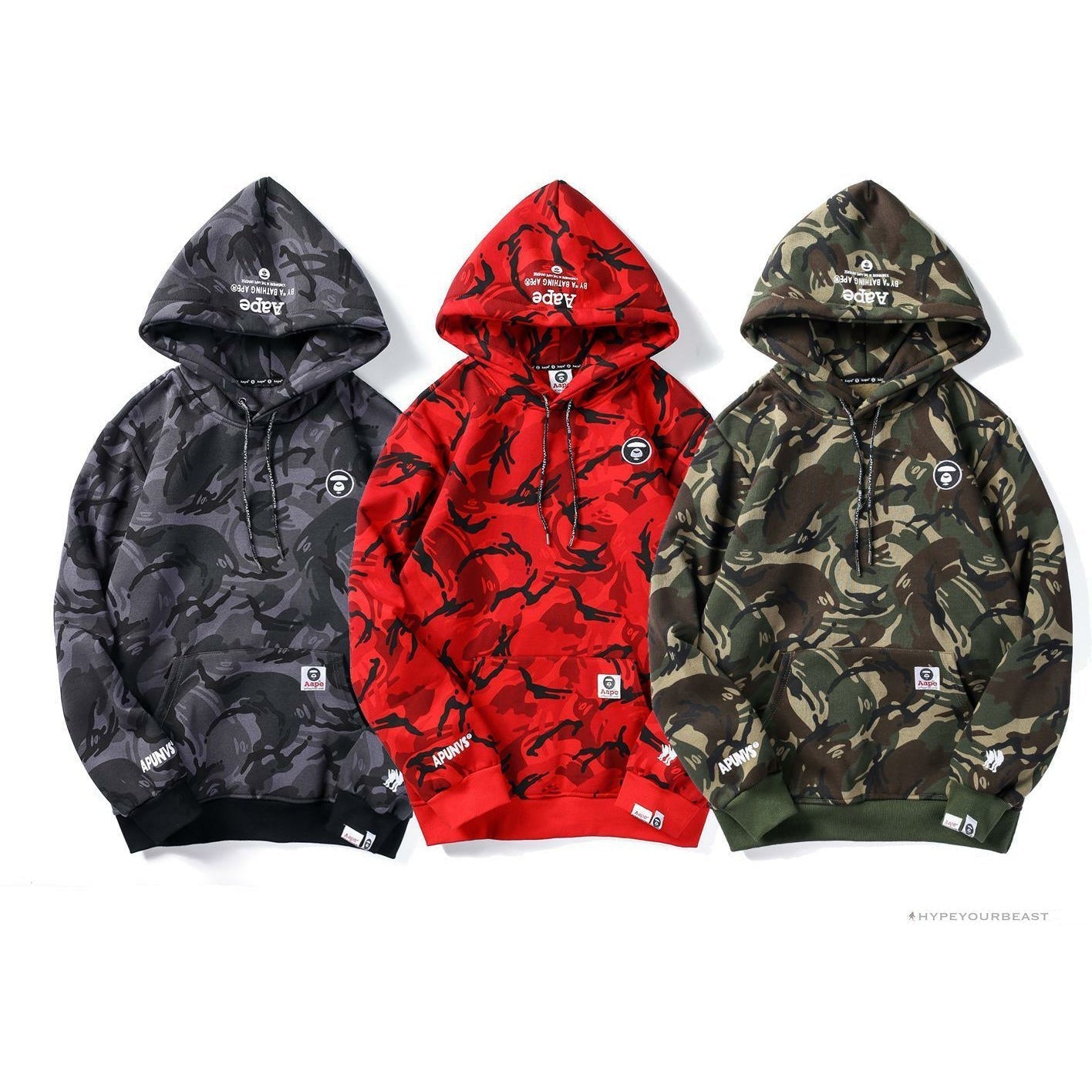 Bape Camo Hoodie Black Camouflage
