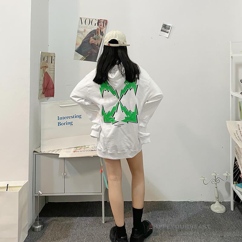 Off-White Green Hoodie - White