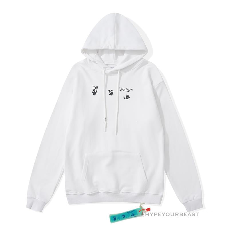 Off-White Green Hoodie - White