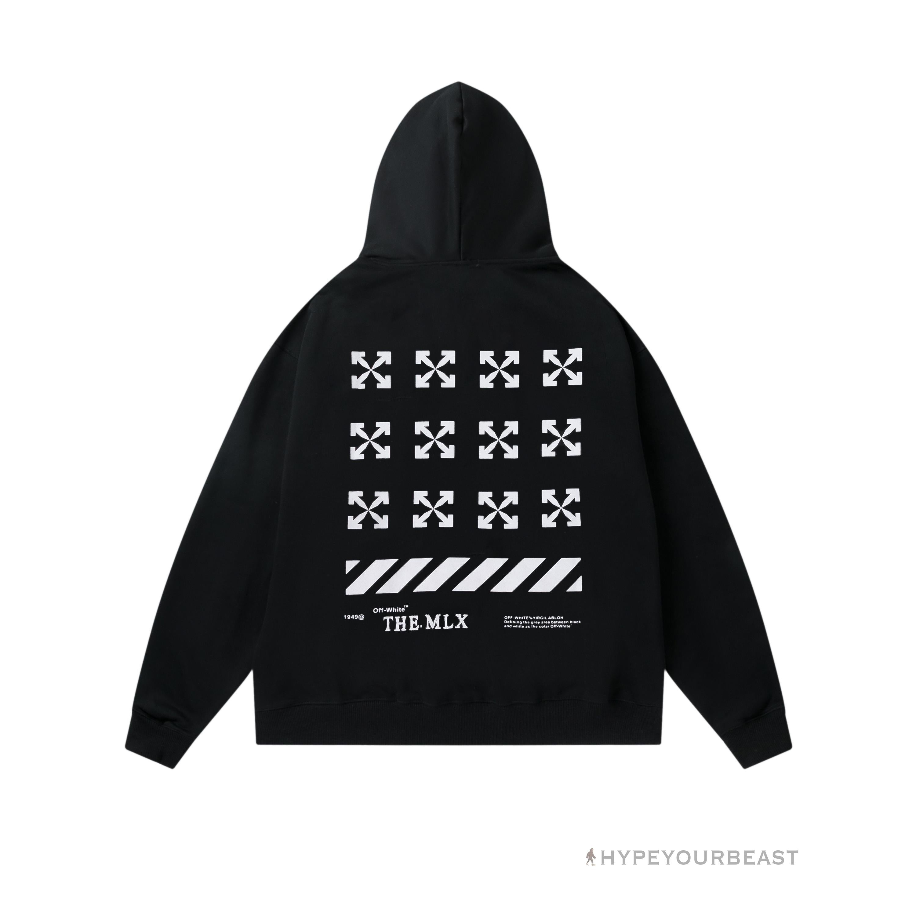 Off White Hoodie Flamingo - Black