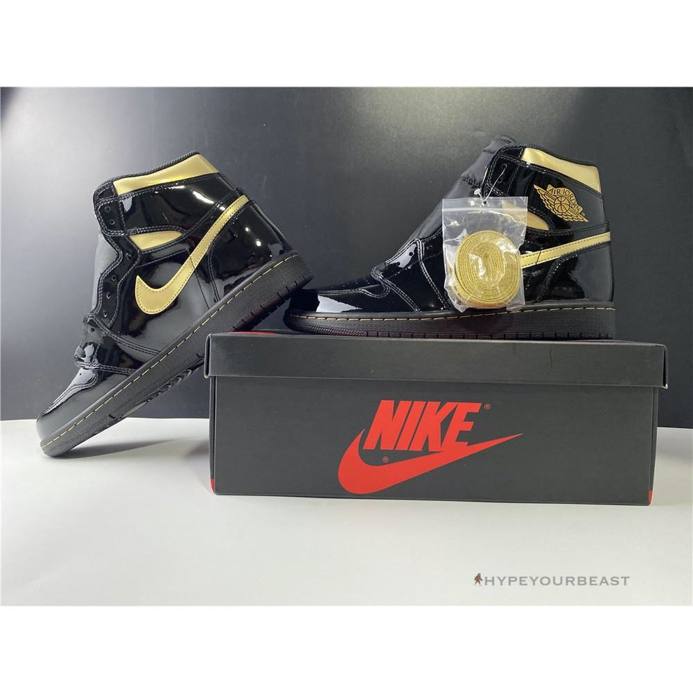 Air Jordan 1 High 'Black Metallic Gold'