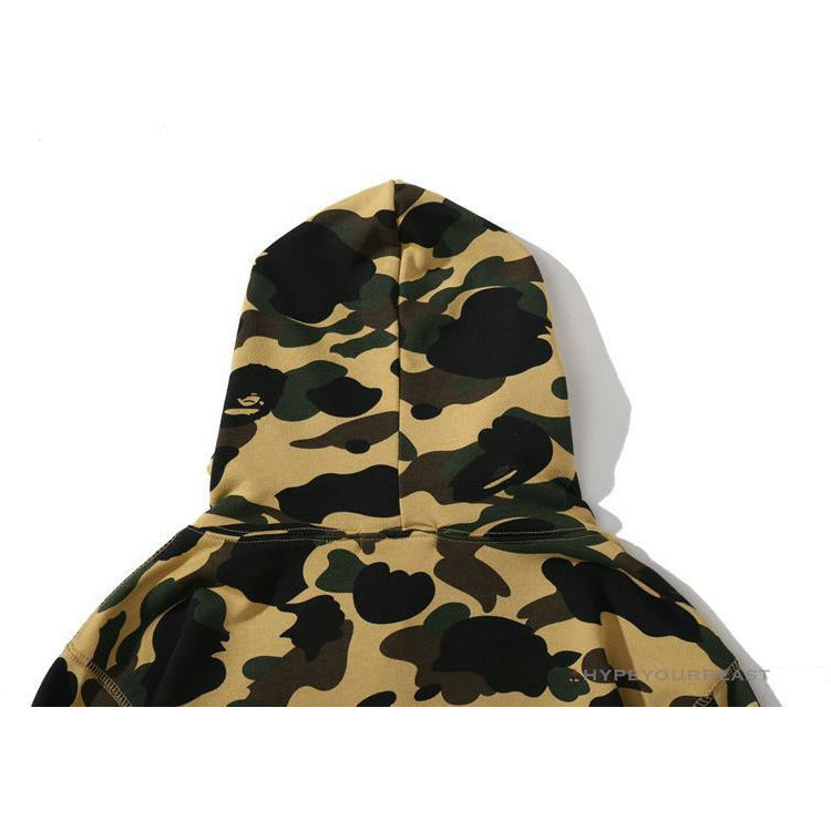 BAPE Camouflage Kangaroo Hooded Hoodie Yellow