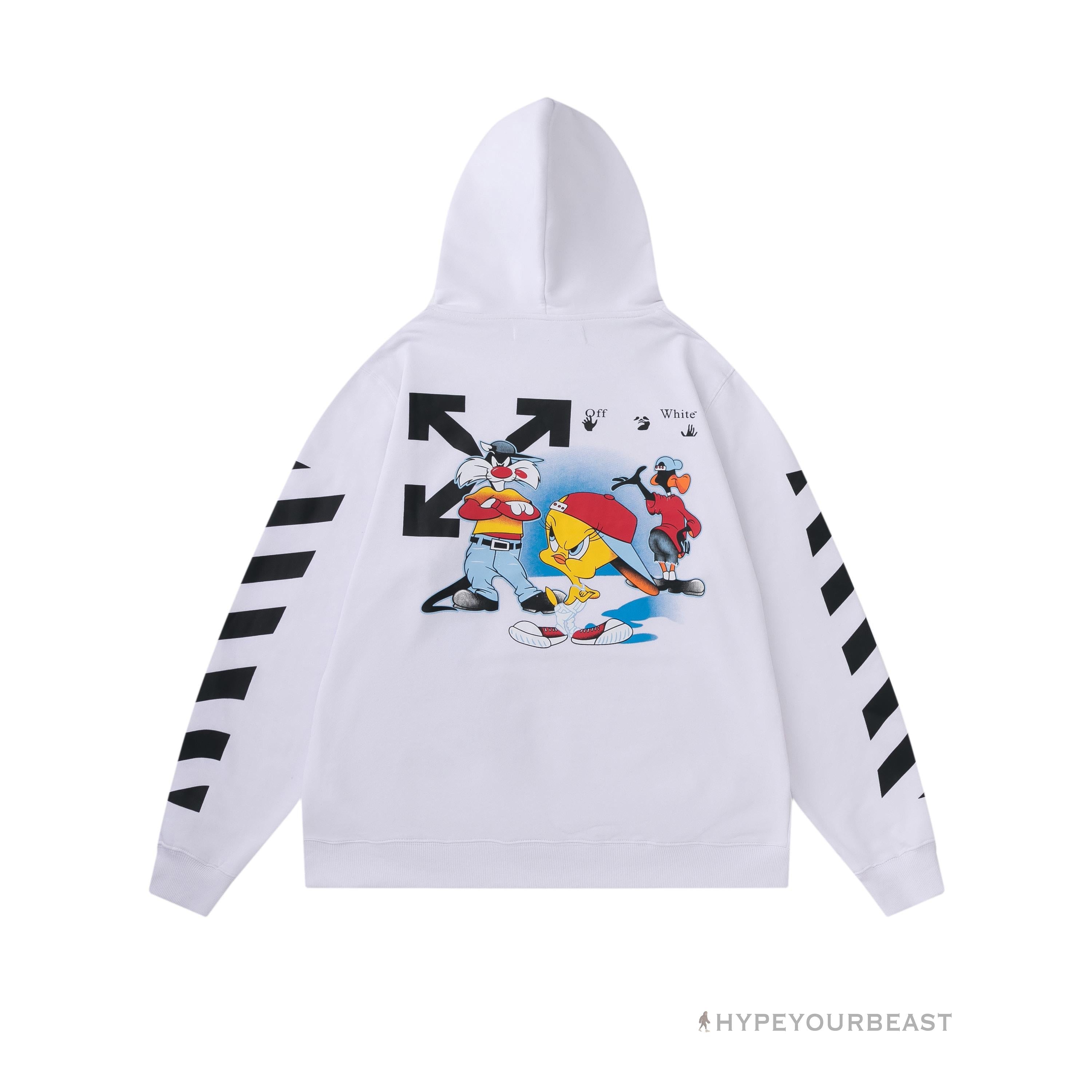 Off White Hoodie Looney - White