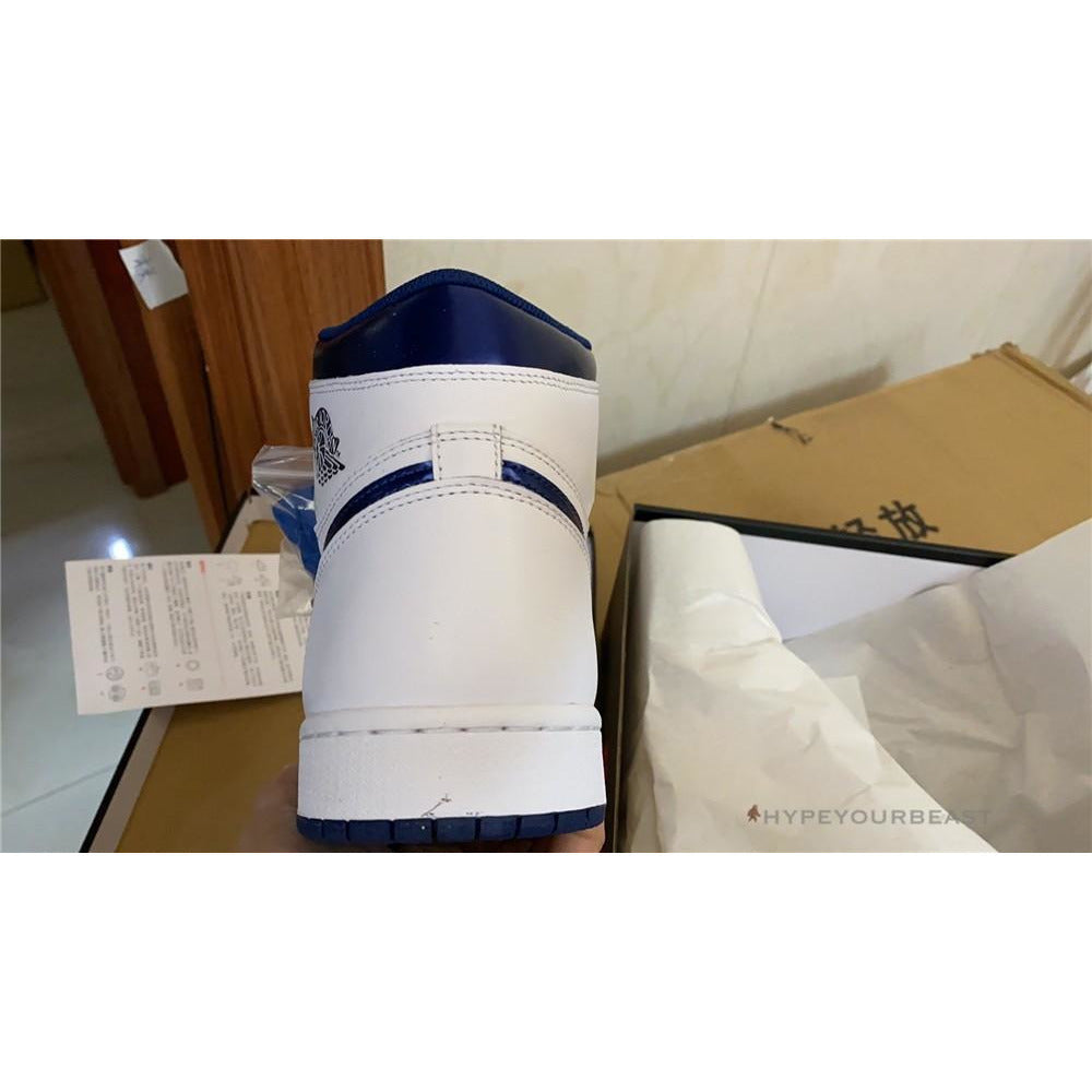 Air Jordan 1 High 'OG' Metallic Navy