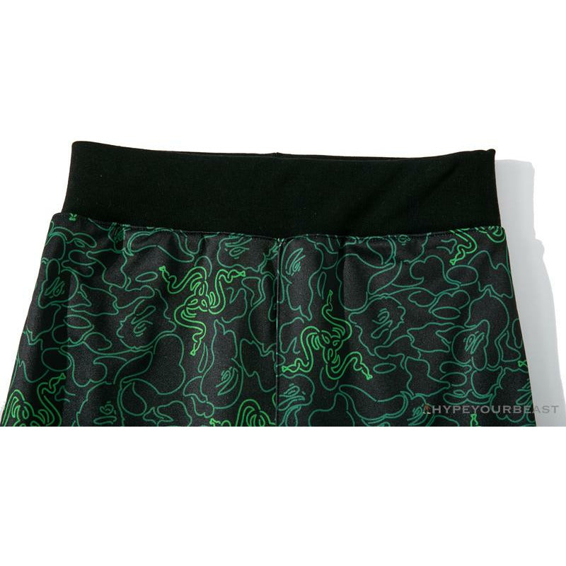 BAPE x RAZER Co-Branded Gaming Camouflage Green Pants