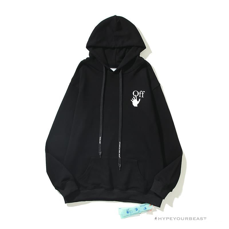 Off White Hoodie Skull Black