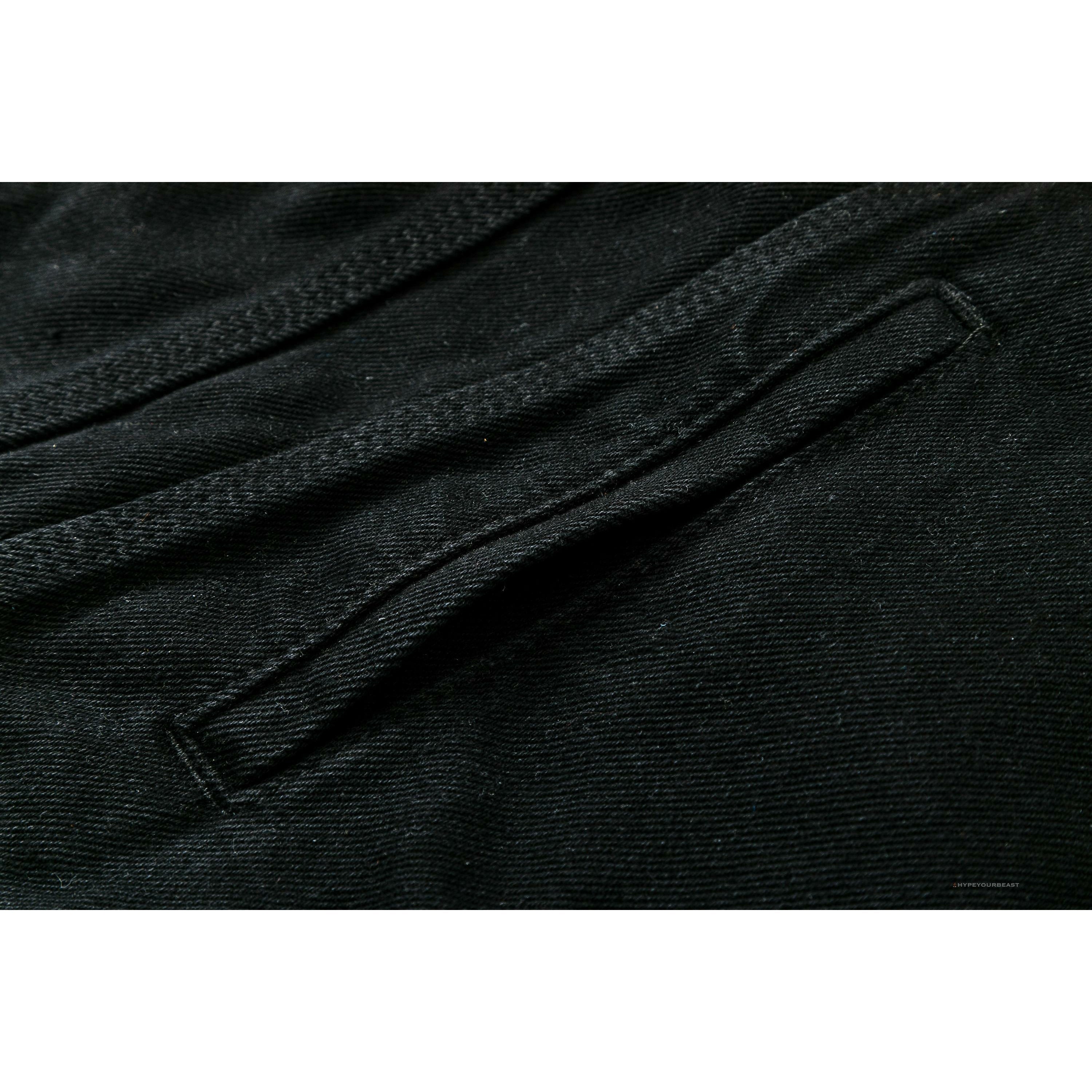 Off White Denim Black Jacket - White