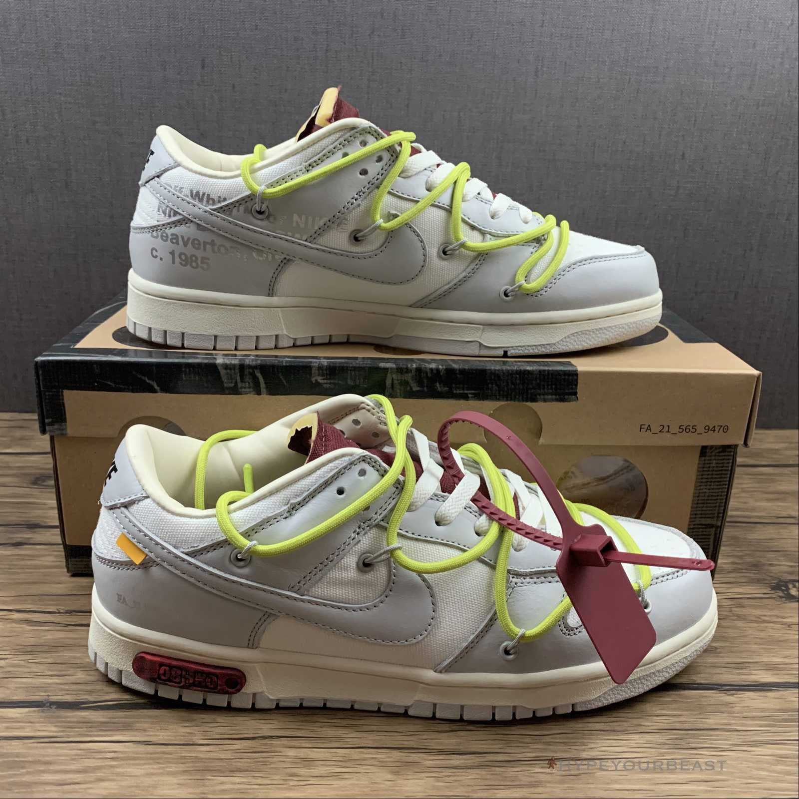 Off White X Nike Dunk Low 'Dear Summer - The 08/50'