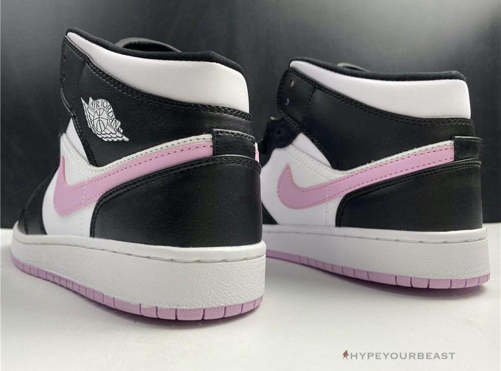 Jordan 1 Mid White Black Light Arctic Pink