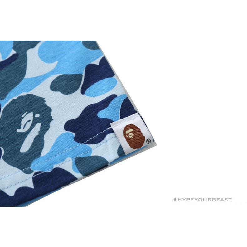 BAPE Ape Head Star Camouflage Shading Tee Shirt 'BLUE'
