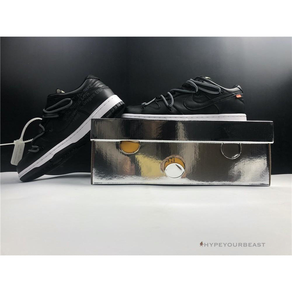 Off White X Nike Dunk Low Black