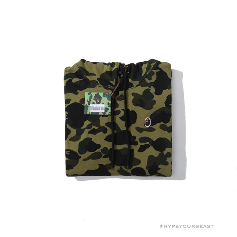 BAPE Camouflage Kangaroo Hooded Hoodie Green