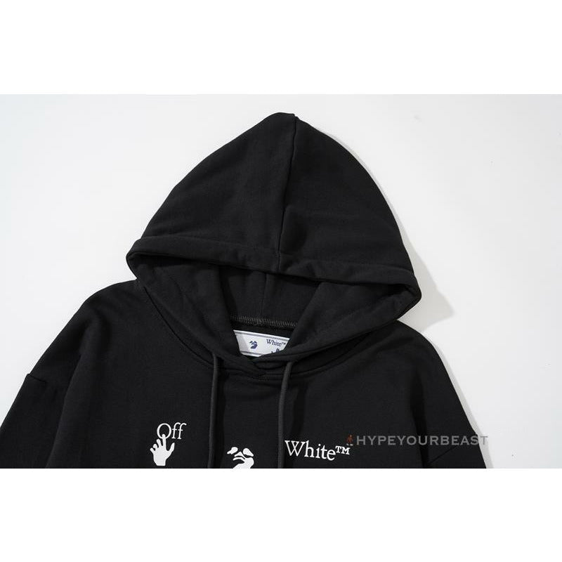 Off-White Green Hoodie - Black