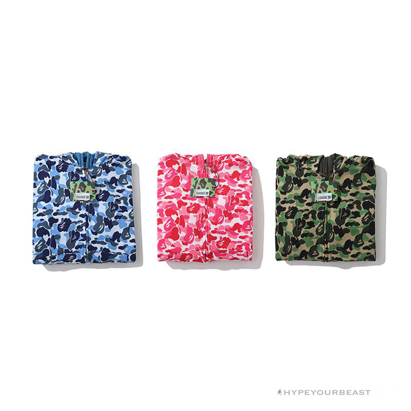 BAPE Camo Hoodie Shark Head PINK