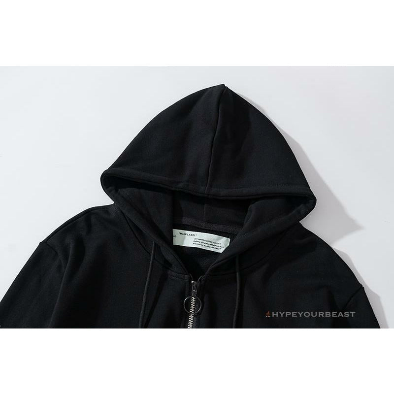 Off White Hoodie Black Sail