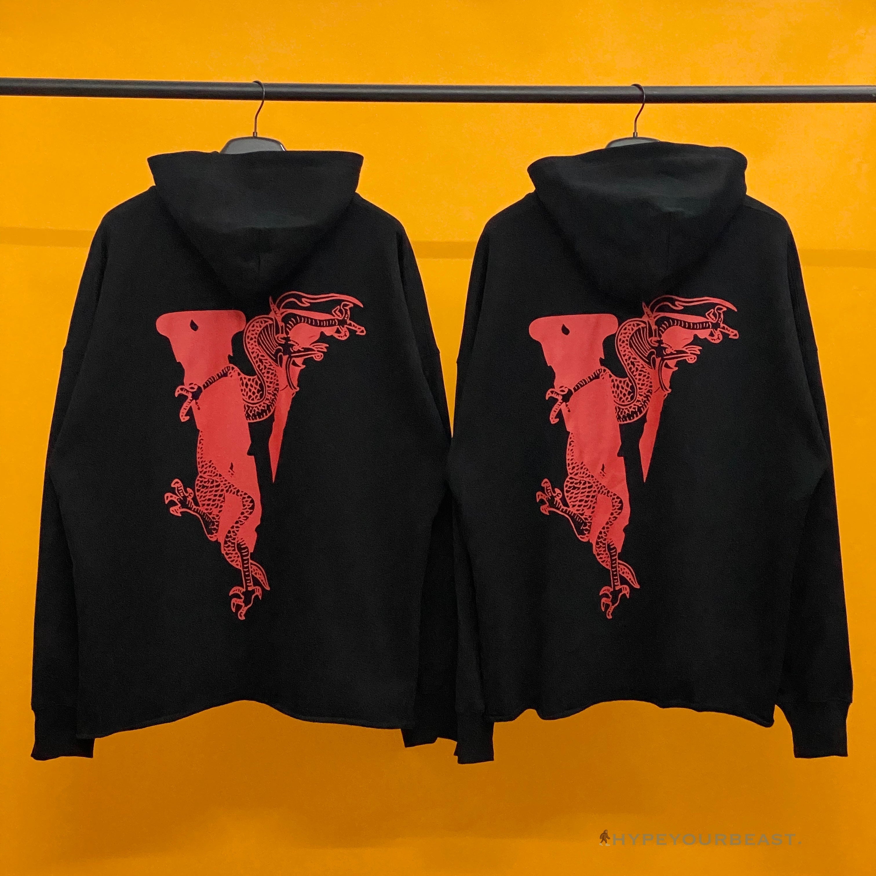 Vlone Black Red Serpent Hoodie