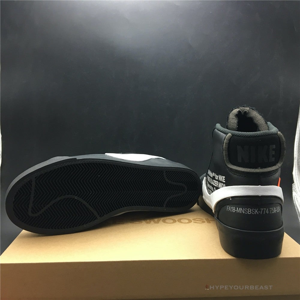 Off White X Nike Mid Blazer Black