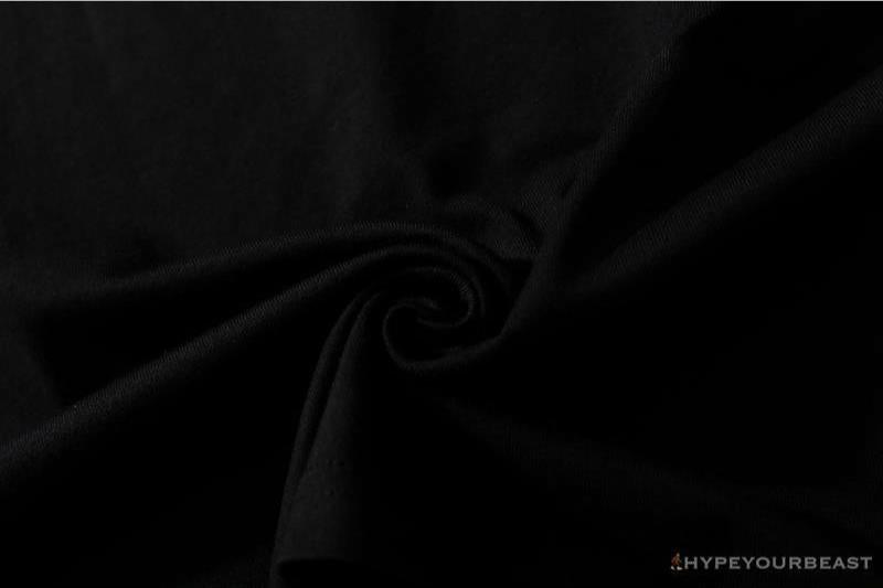 BAPE Ape Head Blue X Yellow Contrast Letter Tee Shirt