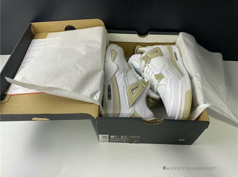 Air Jordan 4 White Gold