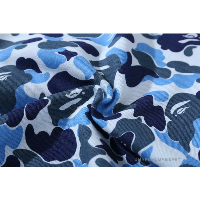 Bape Camo Hoodie Shark Head BLUE