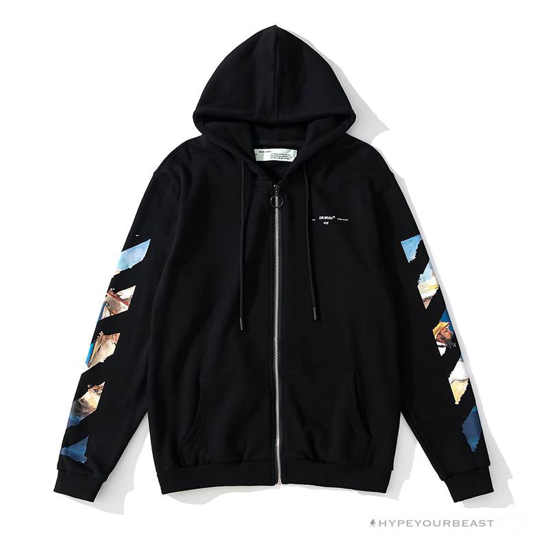 Off White Hoodie Black Sail
