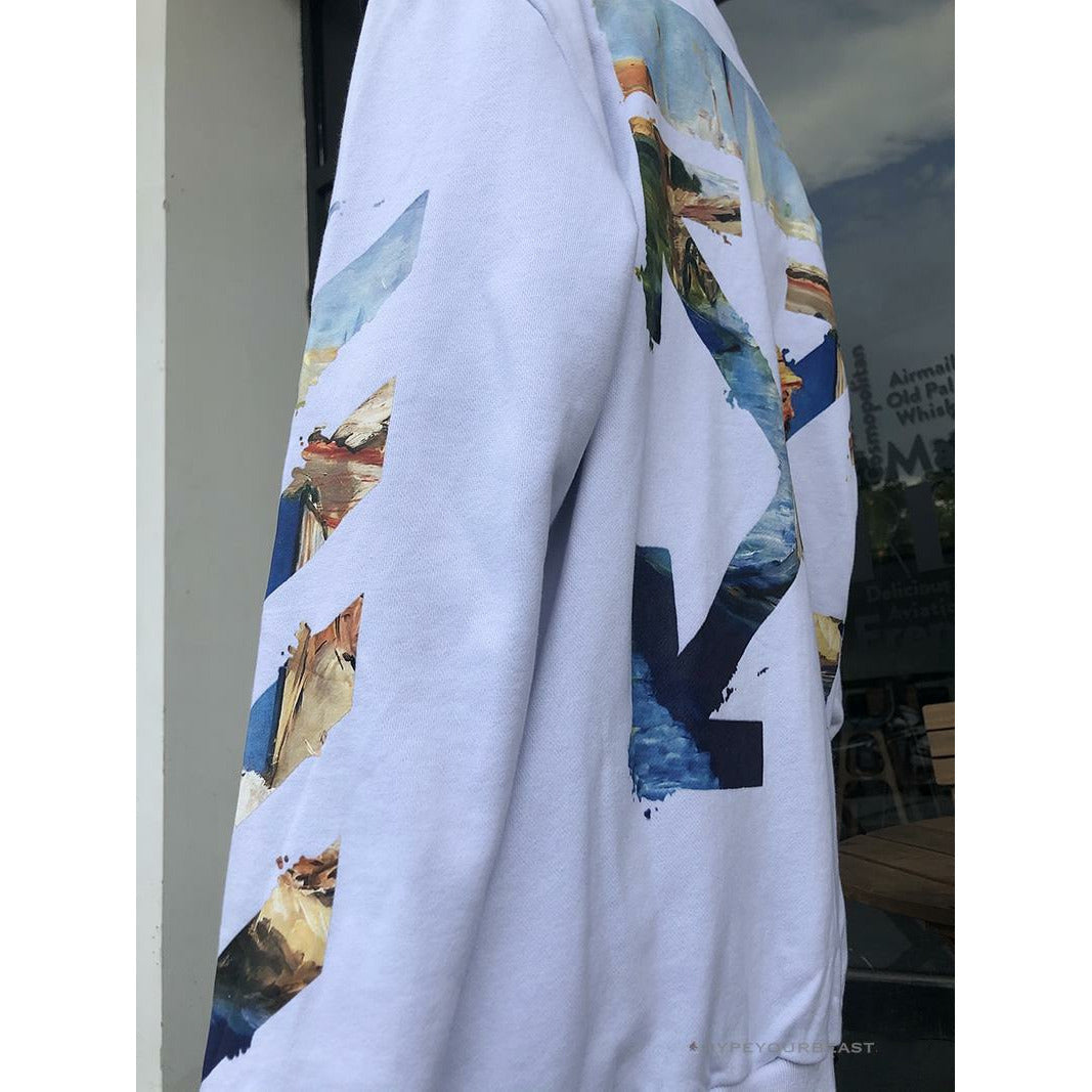 Off White Hoodie White Sail