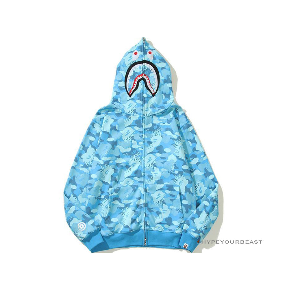 Bape Hoodie Sky Blue