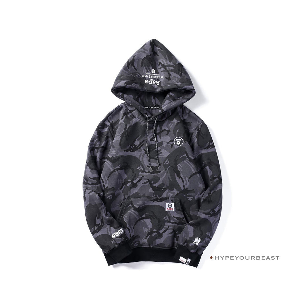 Bape Camo Hoodie Black Camouflage