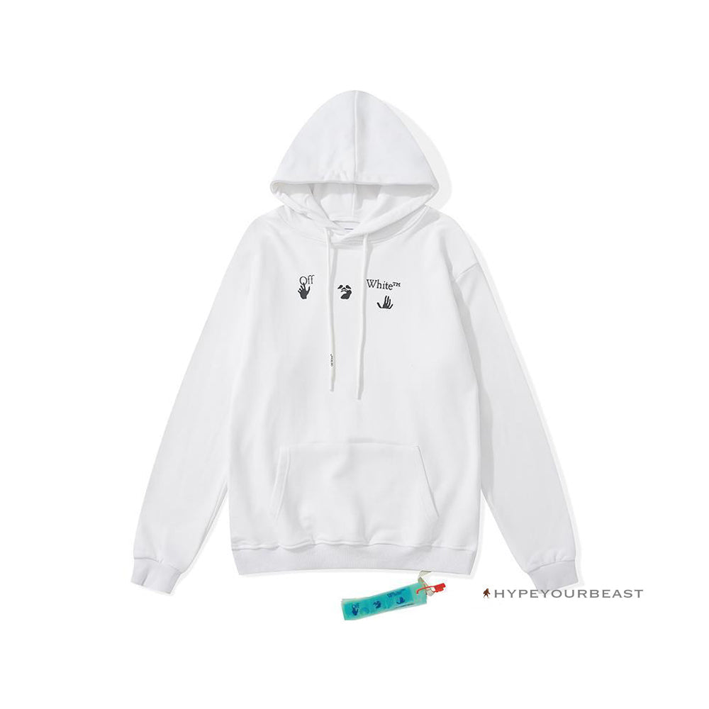 Off-White Green Hoodie - White