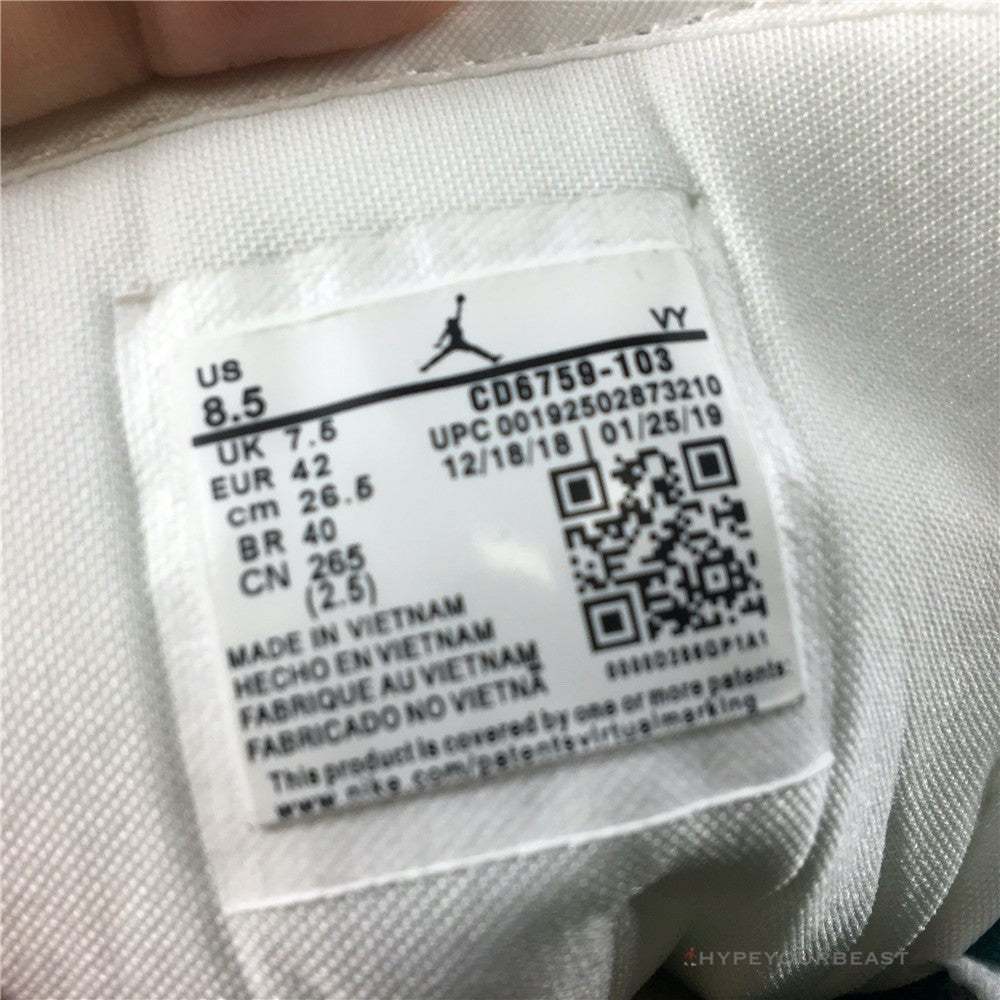 Air Jordan 1 Mid White Mystic Green