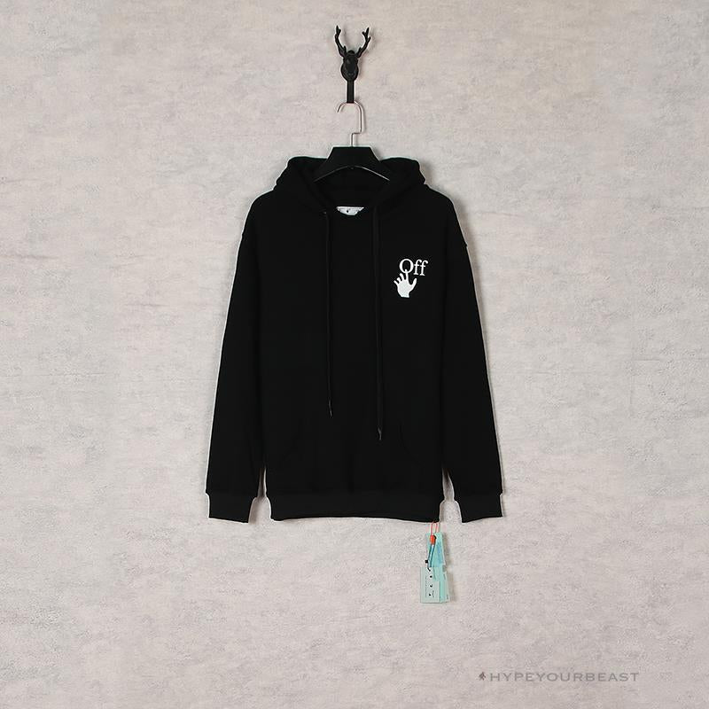Off White Hoodie Skull Black