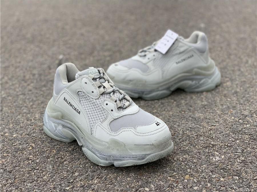 BCG Triple S Clear Sole Grey
