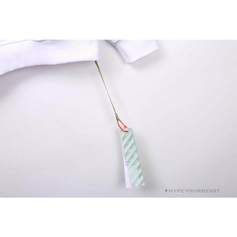 OFF-WHITE Rubber Strip Arrow Hoodie 'WHITE'