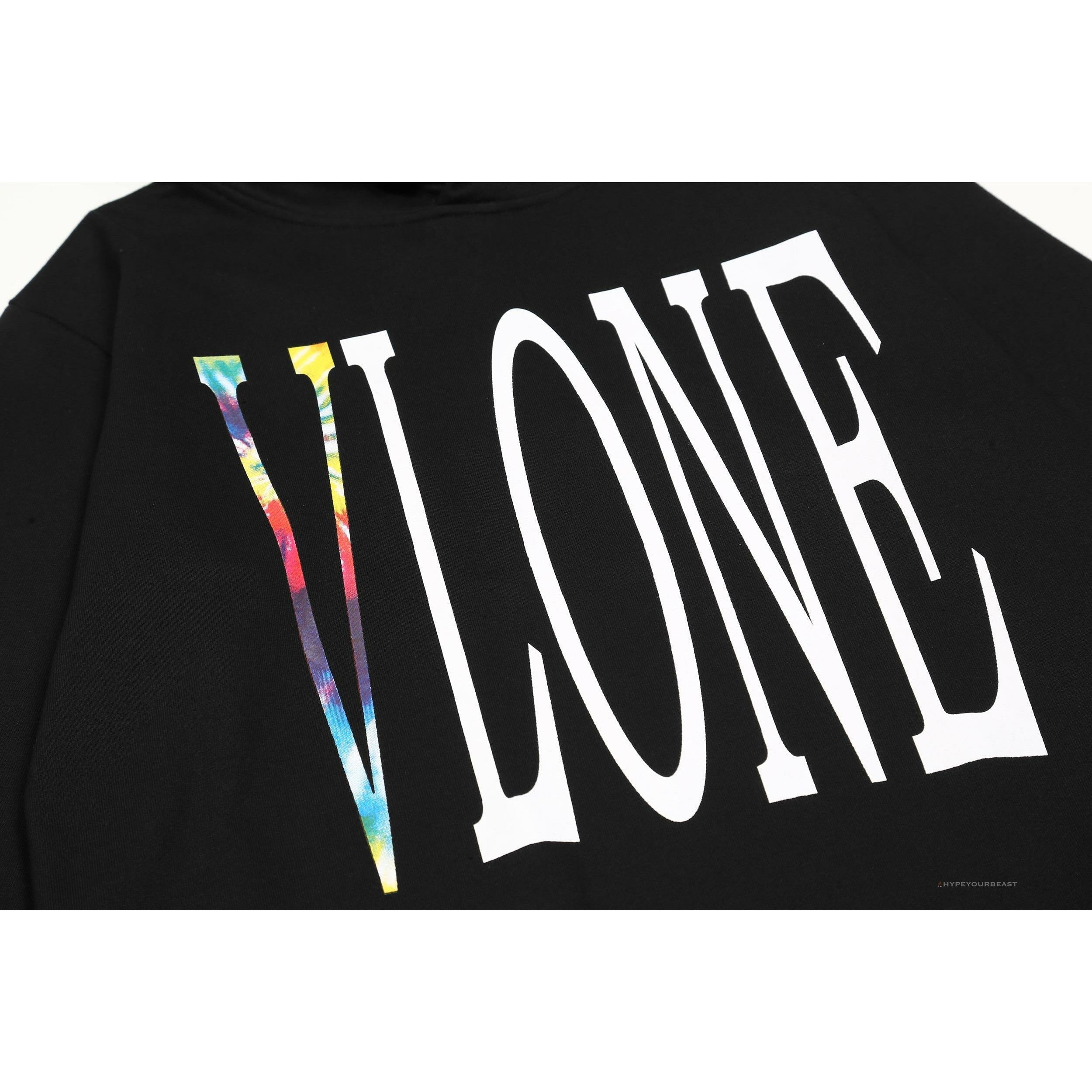 Vlone Hoodie Black Rainbow