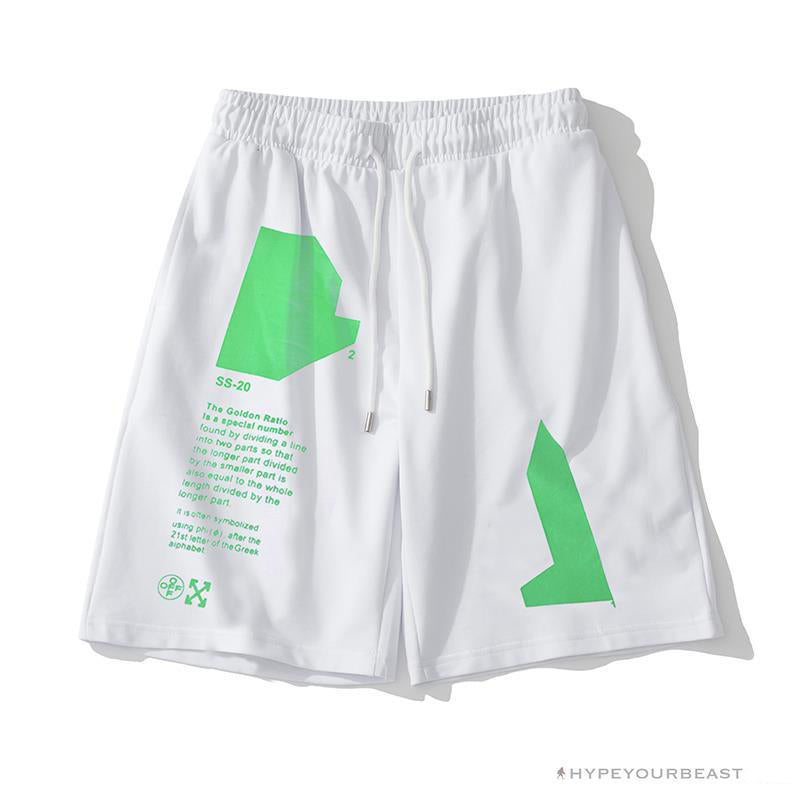 OFF-WHITE Golden Ratio Shorts 'WHITE'