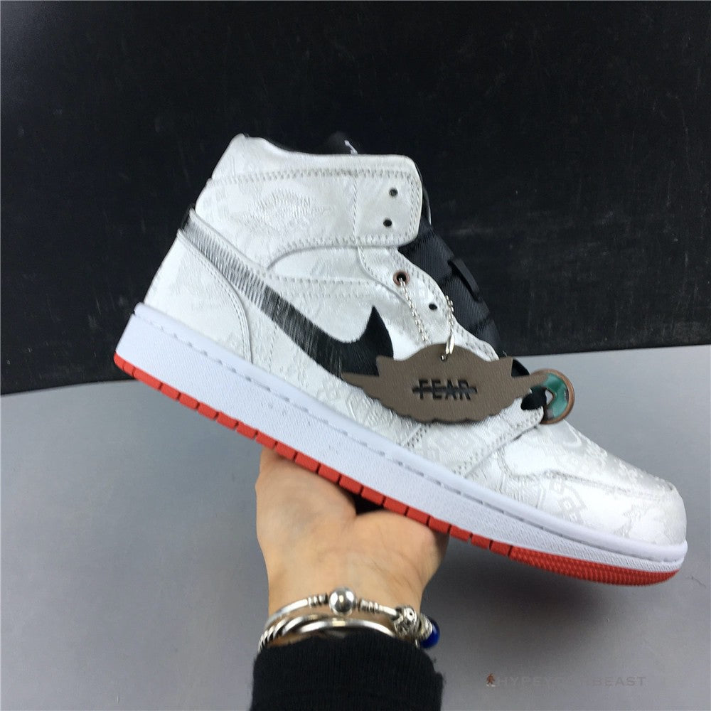Air Jordan 1 Mid X CLOT White