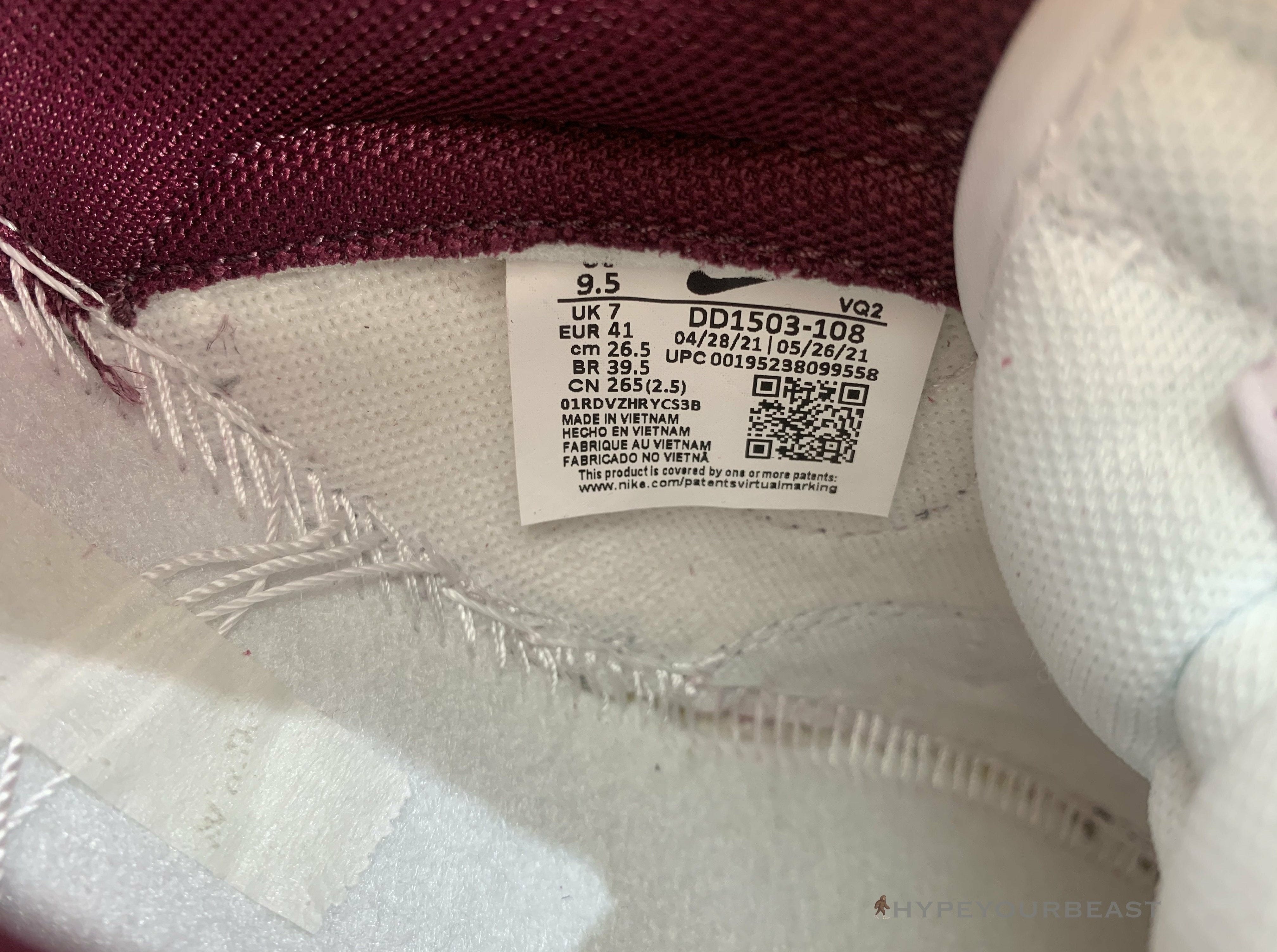 Nike Dunk Low 'Bordeaux'