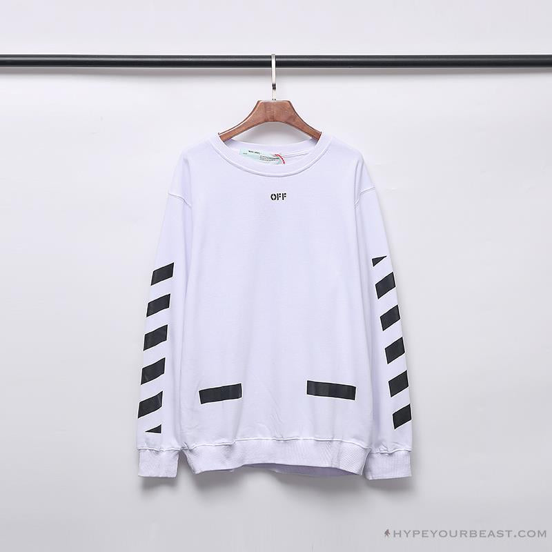 OFF-WHITE Classic Basic Cotton Terry Long Sleeve Shirt 'WHITE'