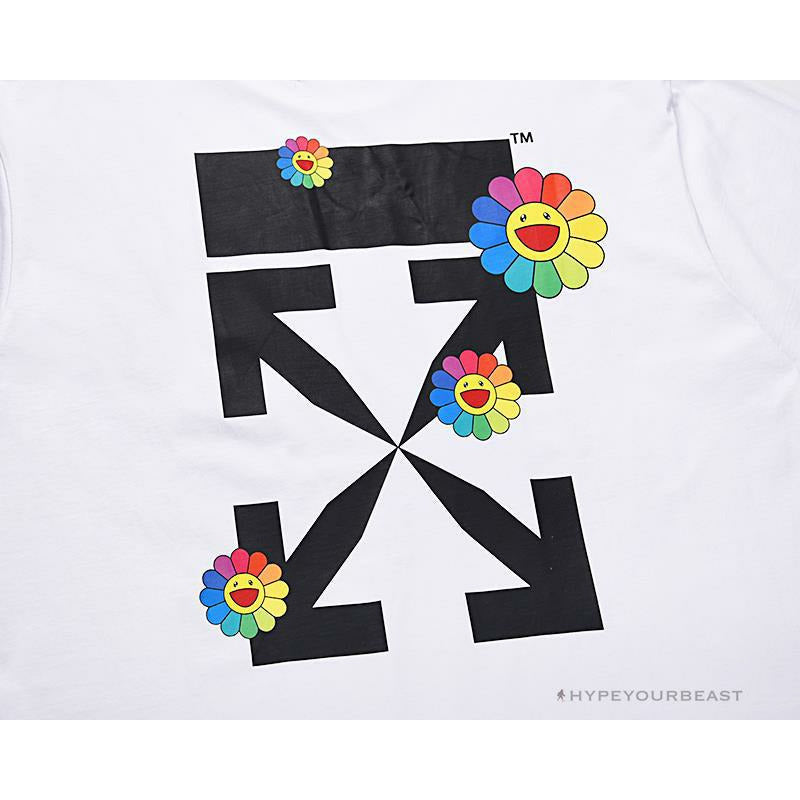 OFF-WHITE Takashi Murakami Sunflower Tee Shirt 'WHITE'