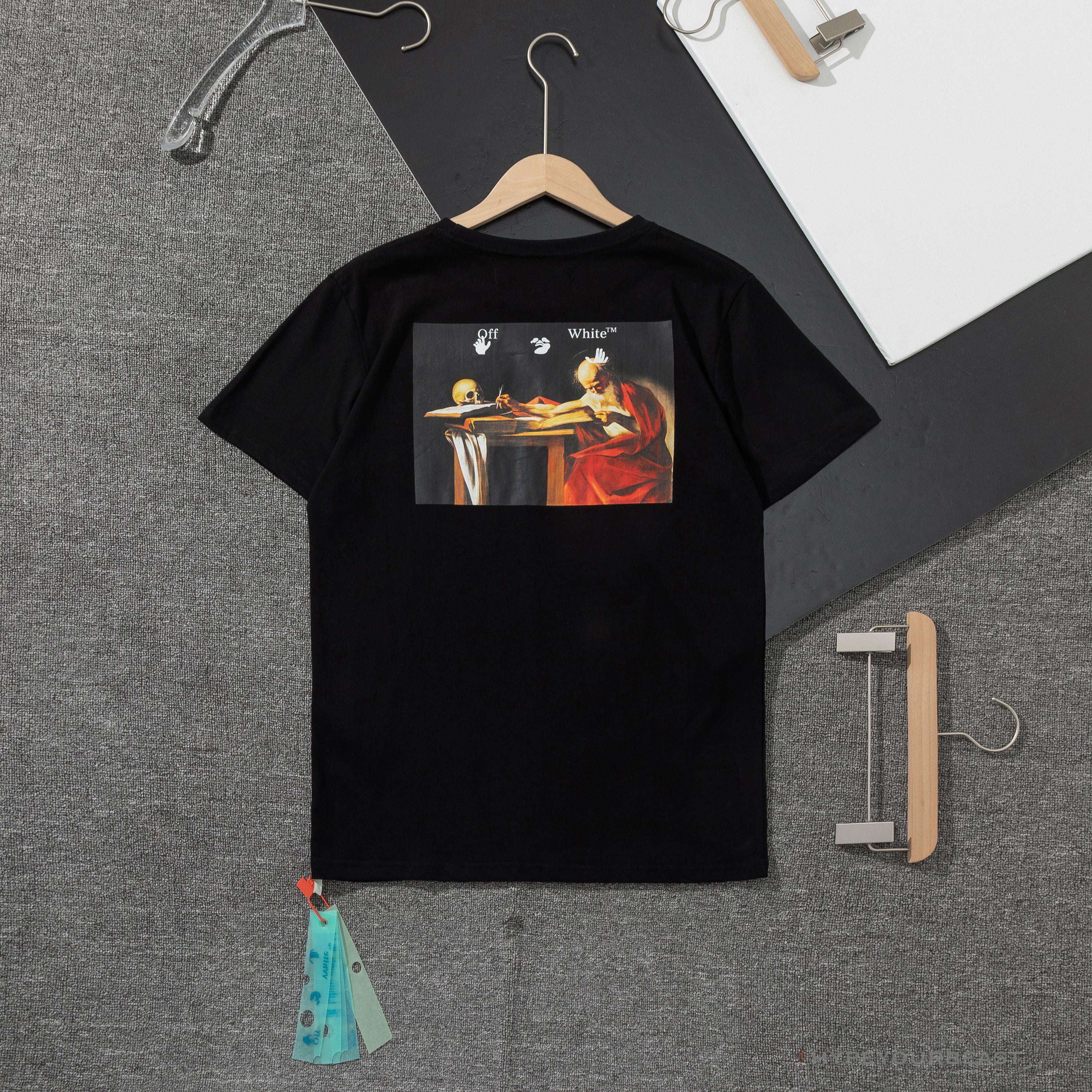 OFF-WHITE Skull and Writing Tee Shirt 'BLACK'
