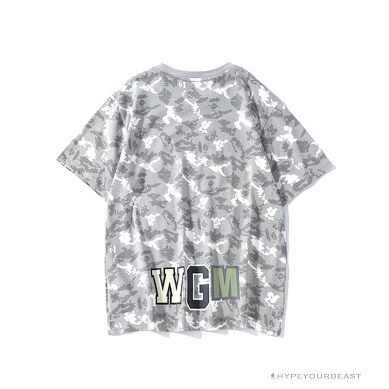 BAPE Digital Pixel Camouflage Tee Shirt 'GREY'