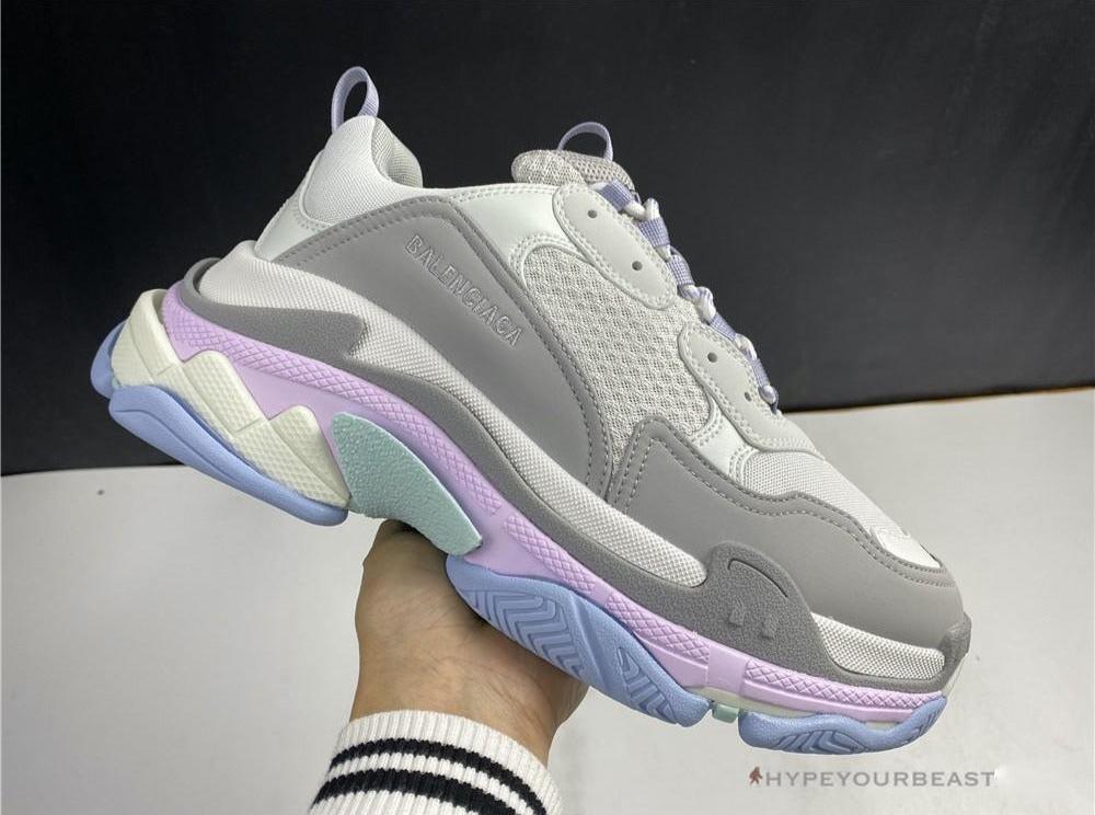 BCG Triple S Grey / Pink