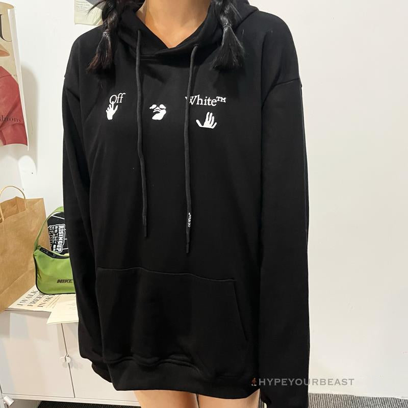 Off-White Green Hoodie - Black