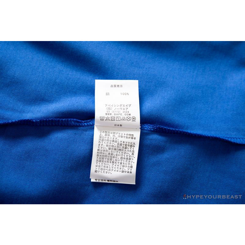 BAPE Baby Milo Sesame Street Carp Streamer Tee Shirt 'BLUE'