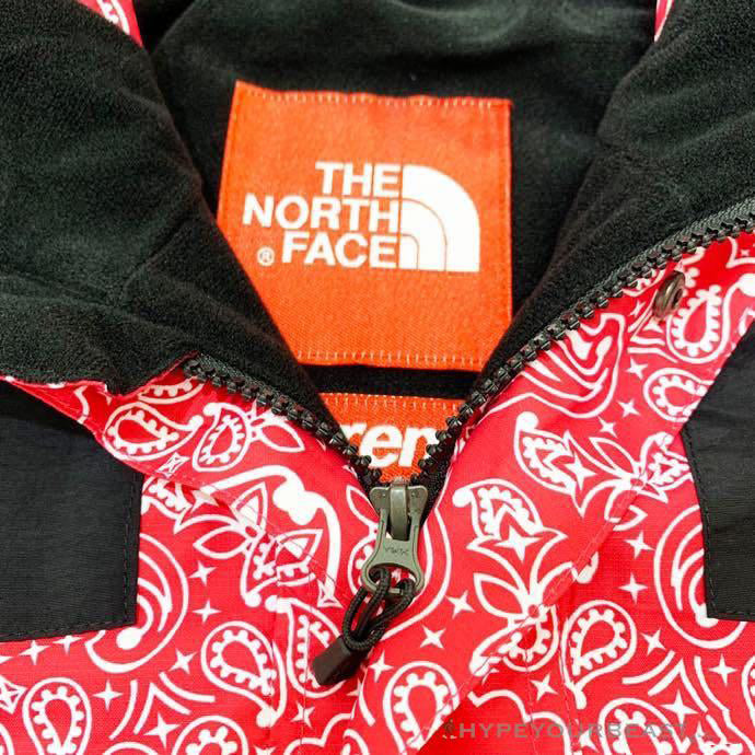 Supreme X TNF Bandana Jacket Red