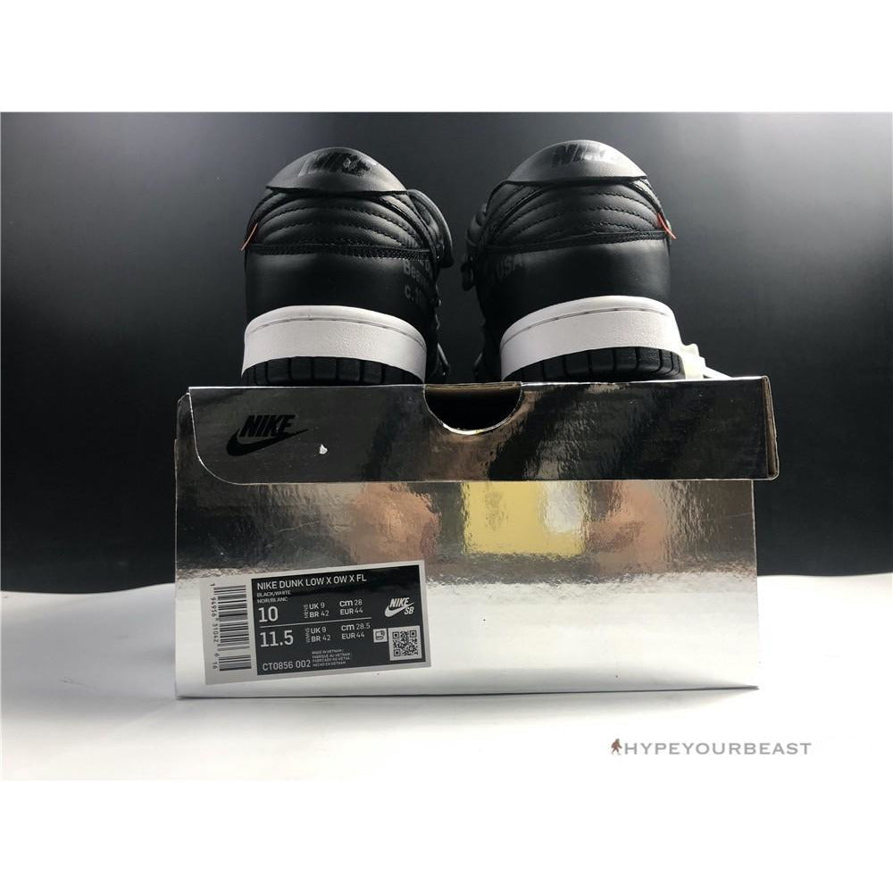 Off White X Nike Dunk Low Black