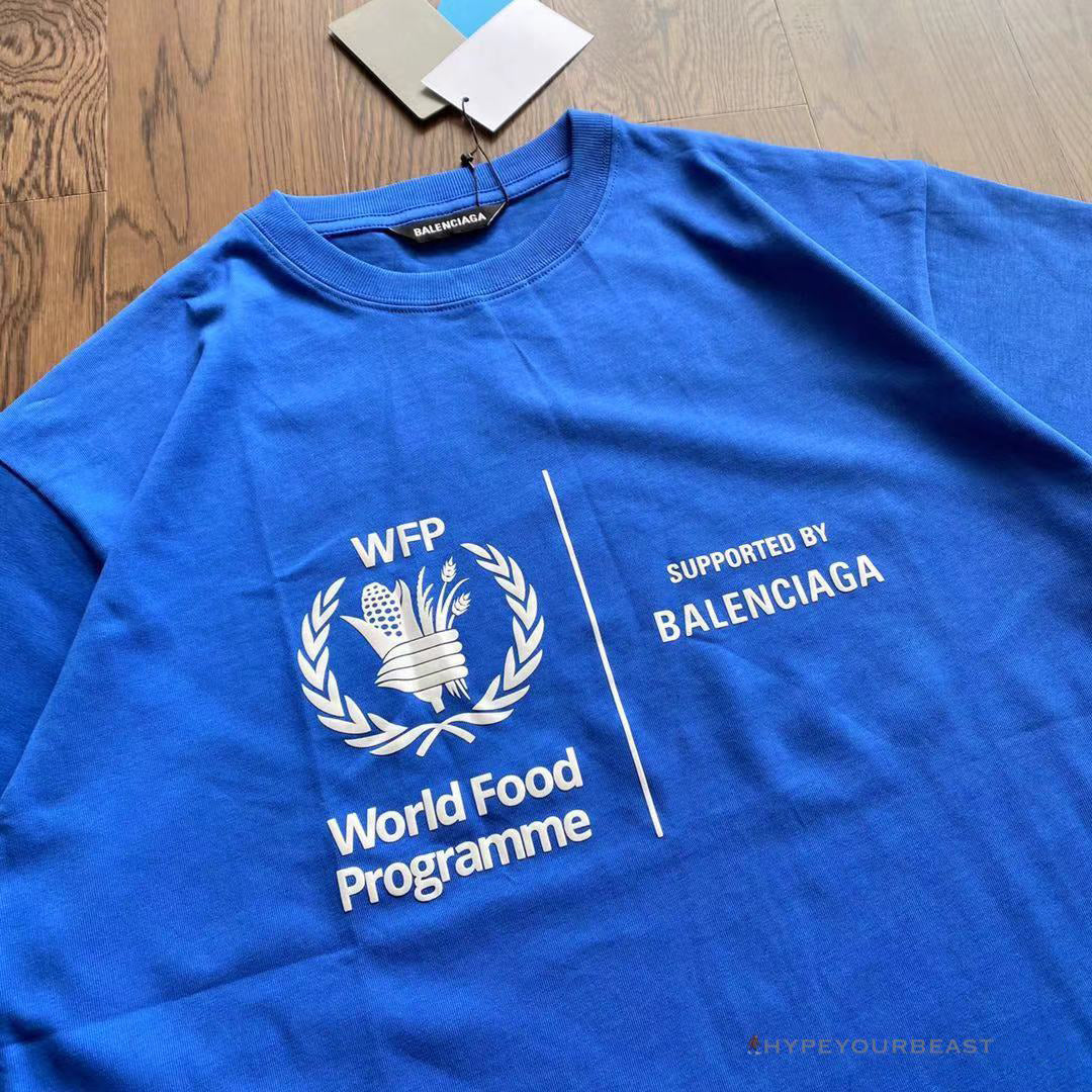 BCG Support Word Food Programme Tee Shirt Blue