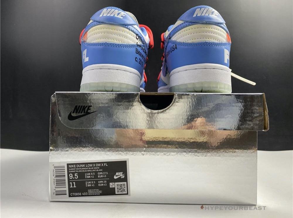 Futura X Off-White X Nike Dunk Low Blue